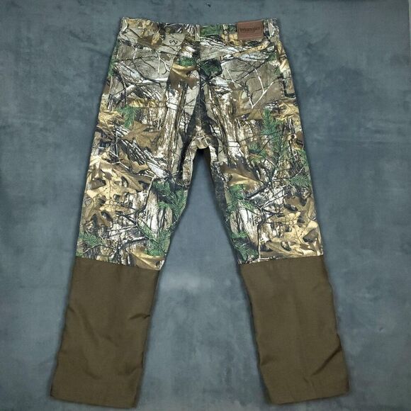 Wrangler ProGear Pants Mens 36x30 Brown Camo Realtree Nylon Reinforced Hunting - Picture 13 of 15